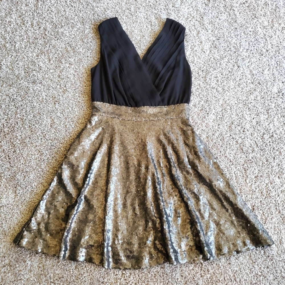 Silver Sequin Venus dress